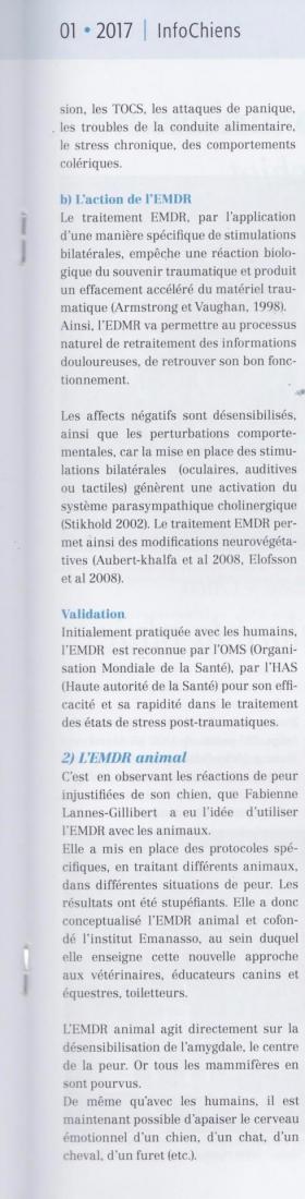 Article emdr animal en suisse 2