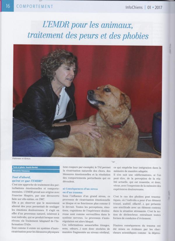 Article emdr animal en suisse